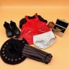 Red Vinyl Jumper Outfit with Girl of Today Accessories