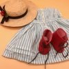 Kirsten's Summer Dress & Straw Hat + Red Boots - Pleasant Company