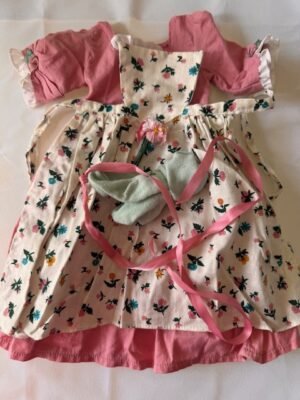 Felicity's Spring Gown with Pinner Apron and Pompon