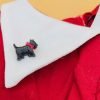 Kit's Christmas Outfit Dog Pin